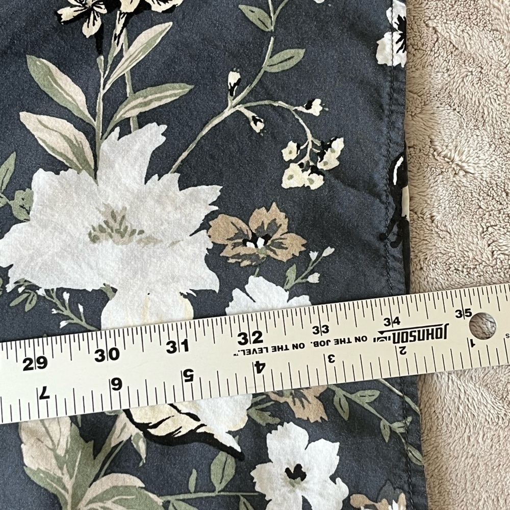 Old Navy Floral Bell Sleeve Shift Dress Birds Butterfly Size Large Cottagecore - Picture 15 of 15